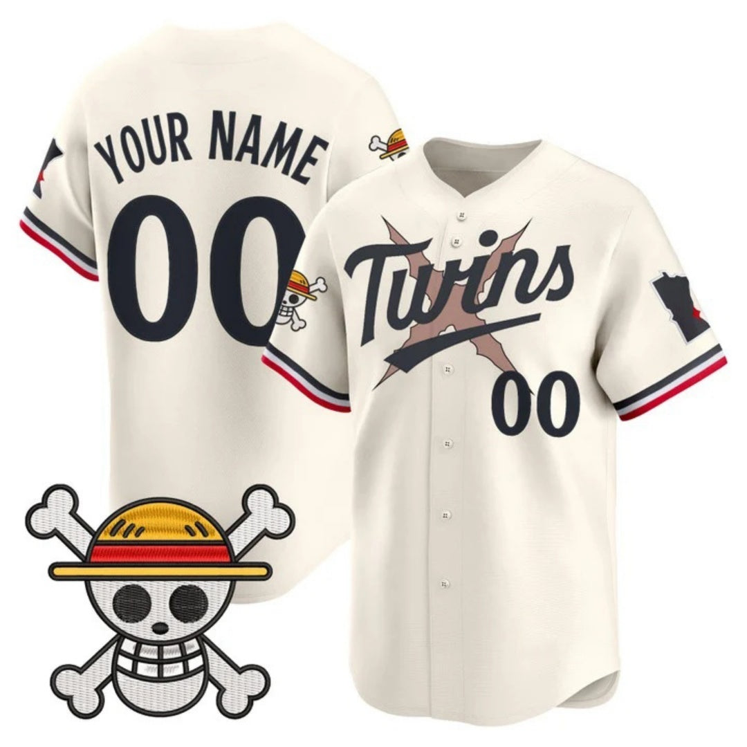 Custom Minnesota Twins x One Piece Cream KLUNKIM Vapor Premier Limited Jersey - Stitched