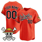 Custom Baltimore Orioles x One Piece Orange KLUNKIM Vapor Premier Limited Jersey - Stitched
