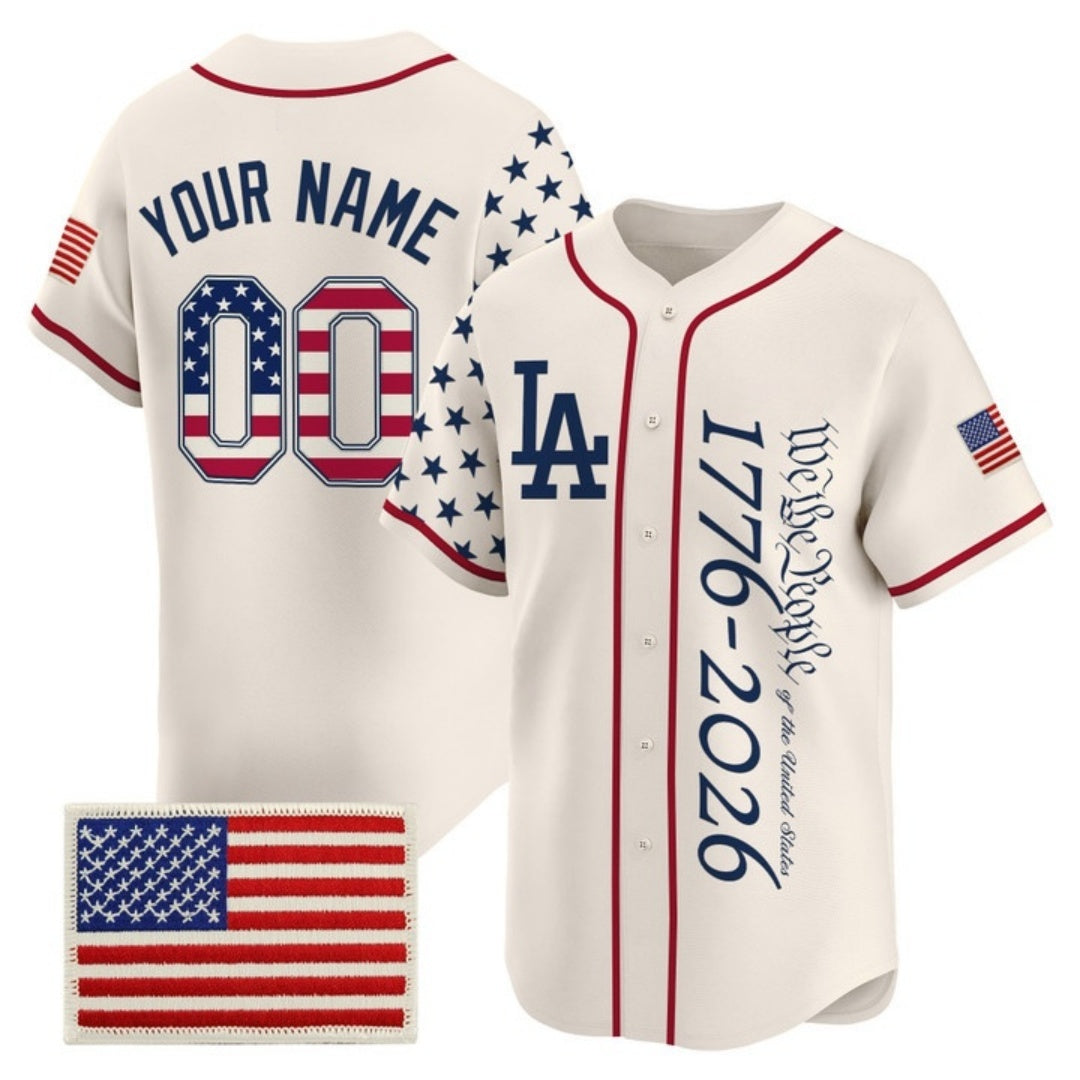 Custom Los Angeles Angels America 250 Edition Vapor Premier Limited Cream KLUNKIM Stitched Jerseys