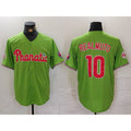 Philadelphia Phillies #10 JT Realmuto Green KLUNKIM With Patch Stitched Cool Base Jersey