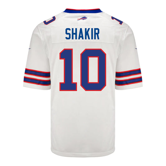 B.Bills #10 Khalil Shakir White Game Player Jersey Football Stitched American Jerseys