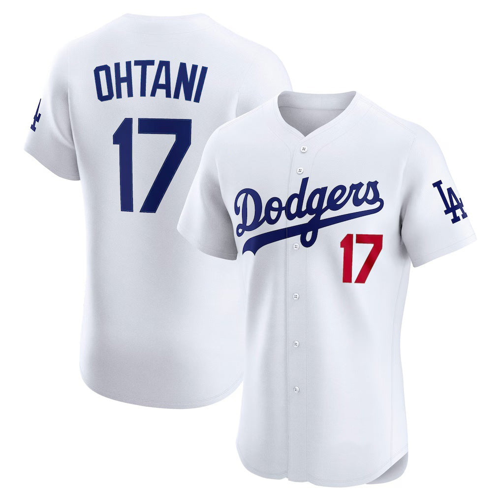 Los Angeles Dodgers #17 Shohei Ohtani White KLUNKIM Home Elite Jersey