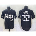 New York Mets #22 Juan Soto Black KLUNKIM 'Gotham Gothic Edition' Vapor Premier Limited Stitched Jersey
