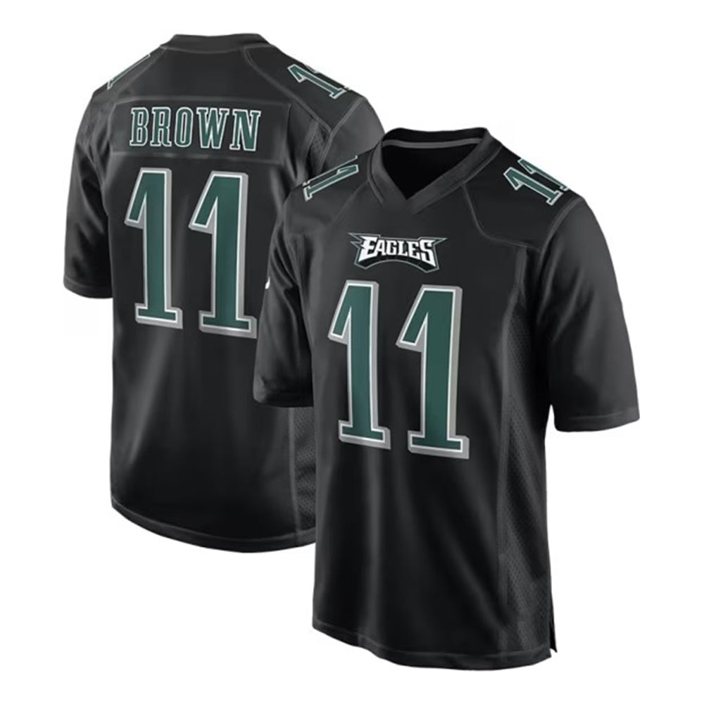 P.Eagles #11 A.J. Brown Carbon Black Fashion Vapor Limited Jersey Stitched American Football Jerseys