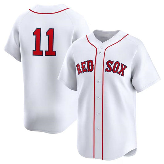 Boston Red Sox #11 Rafael Devers White Home Limited Player Jersey