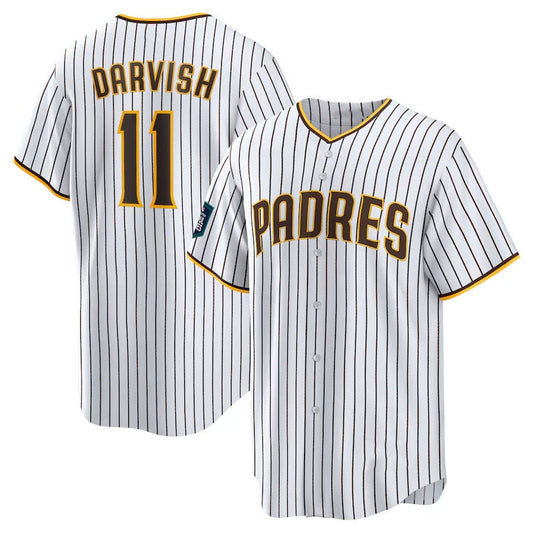 San Diego Padres #11 Yu Darvish 2024 World Tour Seoul Series Home Replica Player Jersey - White Baseball Jerseys