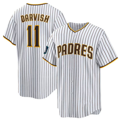 San Diego Padres #11 Yu Darvish 2024 World Tour Seoul Series Home Replica Player Jersey - White Baseball Jerseys