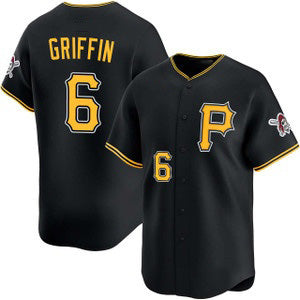 Pittsburgh Pirates #6 Konnor Griffin Black KLUNKIM Alt Limited Jersey