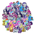 12-100pcs Cute Pony Mixed Cartoon PVC Shoe Charms DIY Sandals Shoe Buckles Series Shoe Decorations Accessories Friends Gifts