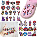 12-100pcs Smiling Critters Cartoon PVC Shoe Charms DIY Sandals Shoe Buckles Series Shoe Decorations Accessories Friends Gifts