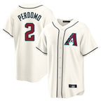 Arizona Diamondbacks #2 Geraldo Perdomo Player Cream KLUNKIM Home Game Stitched Jerseys