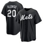 New York Mets #20 Pete Alonso Black KLUNKIM Replica Player Jersey