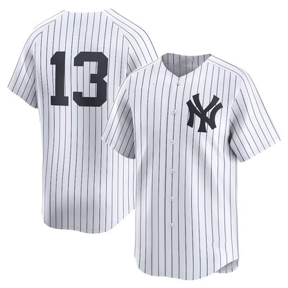 New York Yankees #13 Jazz Chisholm JR. White NO NAME Limited Stitched Baseball Jersey