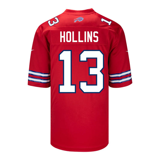 B.Bills #13 Mack Hollins Red Game Player Jersey Football Stitched American Jerseys