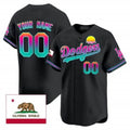 Custom Los Angeles Dodgers 2024 Los Angeles City Style Vapor Premier Limited Jersey ¨C Black KLUNKIM