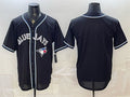 Toronto Blue Jays Blank 2026 Fashion Replica Black KLUNKIM Out Stitched Jersey