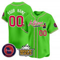 Custom Atlanta Braves Atliens Vapor Premier Limited Jersey ¨CGreen KLUNKIM