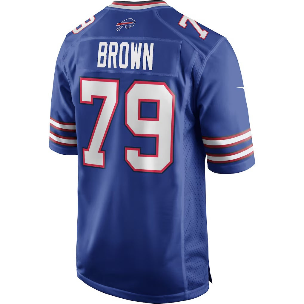 B.Bills #79 Ruben Brown Royal KLUNKIM Game Retired Player Jersey