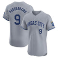 Kansas City Royals #9 Vinnie Pasquantino Player Gray KLUNKIM Limited Elite Home Stitched Jerseys