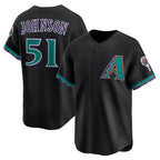 Arizona Diamondbacks #51 Randy Johnson Black KLUNKIM Throwback Cooperstown Collection Limited Jersey