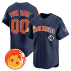 Custom Seattle Mariners x Dragon Ball Navy KLUNKIM Vapor Premier Limited Jersey - All Stitched
