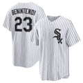 Chicago White Sox #23 Andrew Benintendi White-Black KLUNKIM Home Official Player Jersey