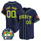Custom Houston Astros Orbit Patch Vapor Premier Limited Jersey ¨CNavy 2 KLUNKIM