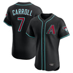 Arizona Diamondbacks #7 Corbin Carroll Player Black KLUNKIM Limited Elite Home Game Stitched Jerseys