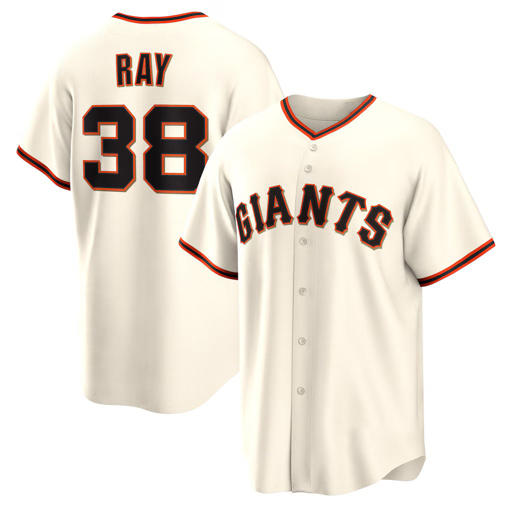 San Francisco Giants #38 Robbie Ray Cream KLUNKIM Home Replica Jersey