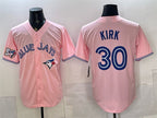 Toronto Blue Jays #30 Alejandro Kirk Pink KLUNKIM 50 Seasons Patch Stitched Jersey