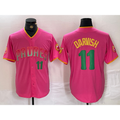 San Diego Padres #11 Yu Darvish Pink KLUNKIM Player Number Fashion Jersey