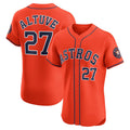 Houston Astros #27 Jose Altuve Orange KLUNKIM Alternate Elite Player Jersey