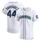 Seattle Mariners #44 Julio Rodr¨ªguez White KLUNKIM Home Elite Jersey