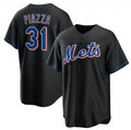 New York Mets #31 Mike Piazza Black KLUNKIM 2022 Cool Base Stitched Jersey
