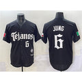 Texas Rangers #6 Josh Jung Black KLUNKIM Mexico 2025 Vapor Premier Limited Stitched Jersey