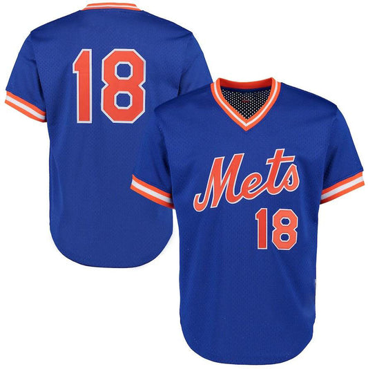 New York Mets #18 Darryl Strawberry Royal Alternate Replica Player Jersey Baseball Jerseys