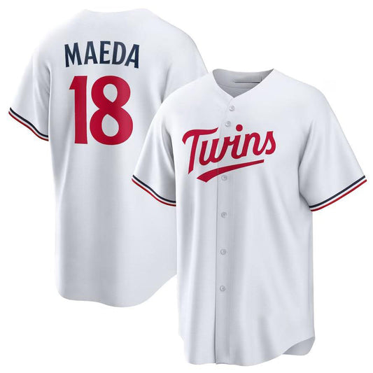 Minnesota Twins #18 Kenta Maeda White  Home Limited Player Baseball Jersey