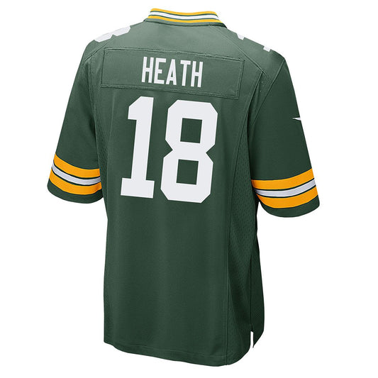 GB.Packers #18 Malik Heath Green Game American Football Stitched Jersey