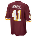 W.Football Team #41 J.D. McKissic Burgundy KLUNKIM Game Player Jersey
