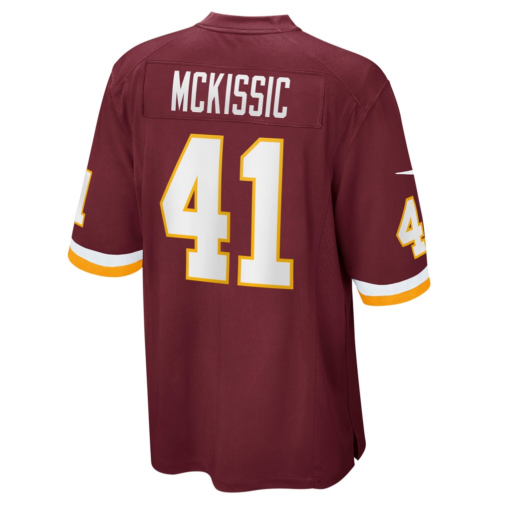 W.Football Team #41 J.D. McKissic Burgundy KLUNKIM Game Player Jersey