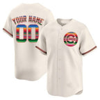 Custom Chicago Cubs Mexico Vapor Premier Limited Jersey - Cream KLUNKIM