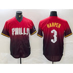 Philadelphia Phillies #3 Bryce Harper Red KLUNKIM 2024 City Cool Base Jersey