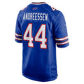 B.Bills #44 Joe Andreessen Royal KLUNKIM Game Jersey