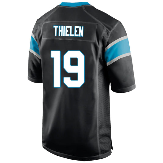 #19 Adam Thielen C.Panthers Black Football Stitched Jersey