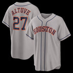 Houston Astros #27 Jose Altuve Gray KLUNKIM Road Replica Jersey