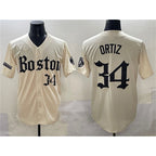 Boston Red Sox #34 David Ortiz Cream KLUNKIM Gothic Vapor Limited Stitched Jersey