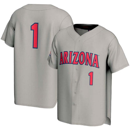 #1 A.Wildcats GameDay Greats Lightweight Baseball Fashion Jersey - Gray Stitched American College Jerseys