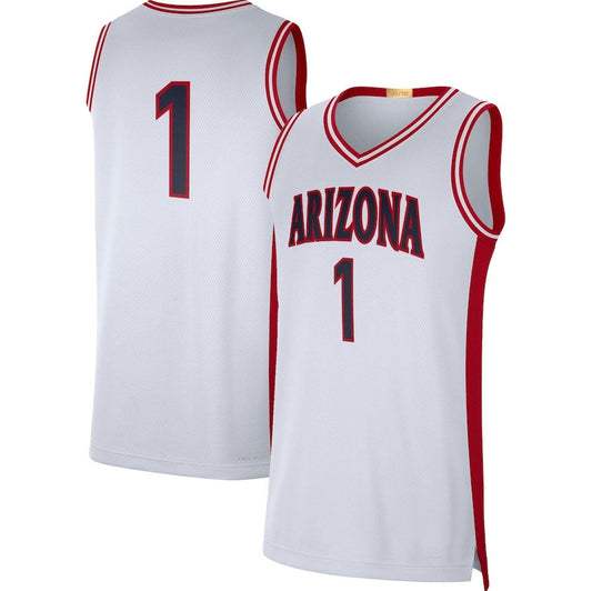 #1 A.Wildcats Limited Retro Jersey - White Stitched American College Jerseys