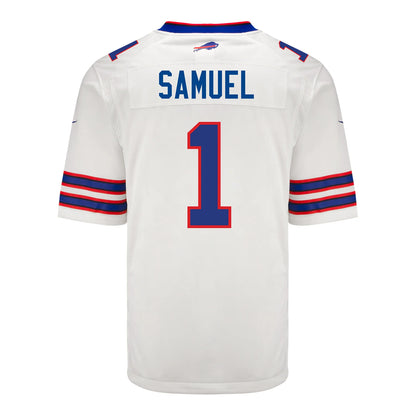 B.Bills #1 Curtis Samuel White Game Player Jersey Football Stitched American Jerseys