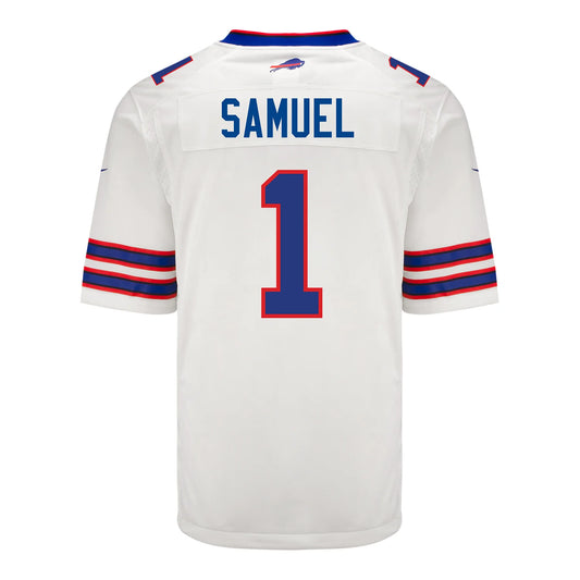 B.Bills #1 Curtis Samuel White Game Player Jersey Football Stitched American Jerseys